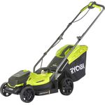 Ryobi Akku-Rasenmäher RLM18X33B40, 18Volt, grün-schwarz, Li-Ionen Akku 4,0Ah, 33 cm Schnittbreite