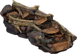 Ubbink REVETÓN Wasserfallelement, Bachlauf, Baumstammnachbildung inkl. LED