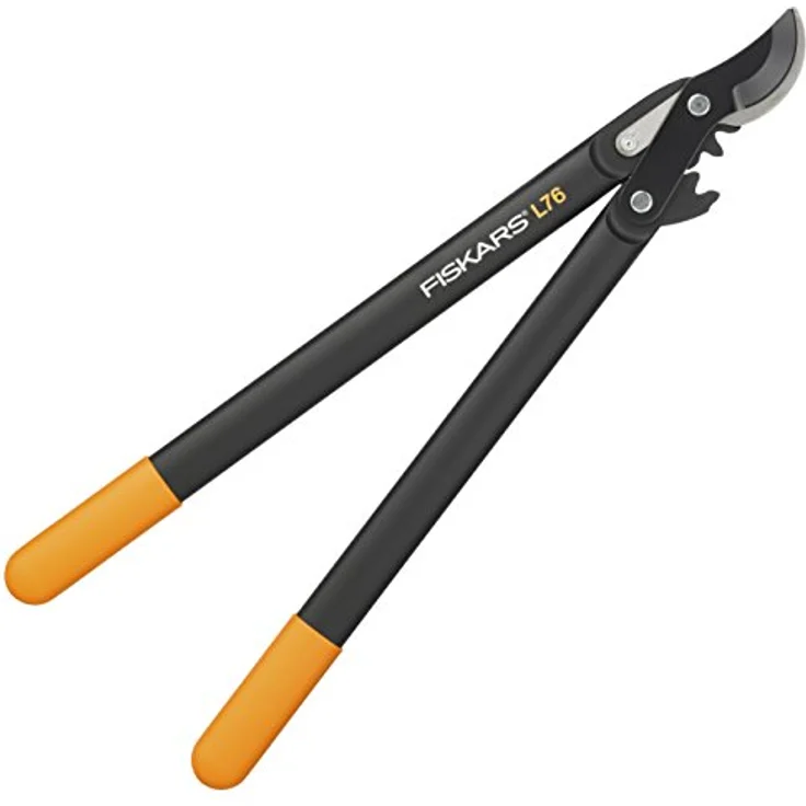 Fiskars PowerGear II Bypass-Getriebeastschere für frisches Holz, Antihaftbeschichtet, Gehärteter Präzisionsstahl, Länge 56 cm, Schwarz-Orange, L76, 1001553 – Bild 2