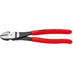 KNIPEX 74 01 160 Kraft-Seitenschneider mit Kunststoff überzogen schwarz atramentiert 160 mm