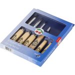 Kirschen Kerbschnitzsatz 6-teilig (Schnitzsatz, handgeschmiedet, Spezialstahl, Schneidenwinkel: 17°) 3406000