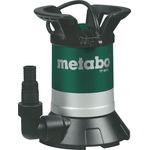 Metabo TP 6600 Tauchpumpe 250 Watt 6.600 l/h Entwässerung max. Förderhöhe 6 m max. Förderdruck 0,6 bar max. Tauchtiefe 5 m Kabellänge 10 m 4,3 kg