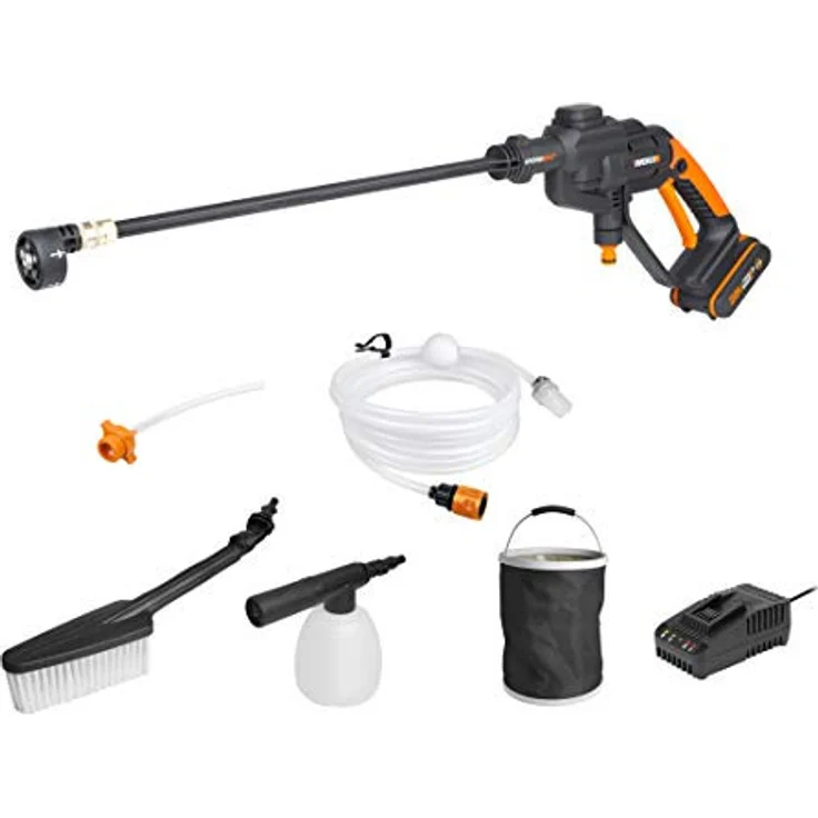 WORX WG620E.2 Akku Hochdruckreiniger Hydroshot 20VMobiler Hochdruckreiniger inkl. Multi-Sprühdüse Sc – Bild 1