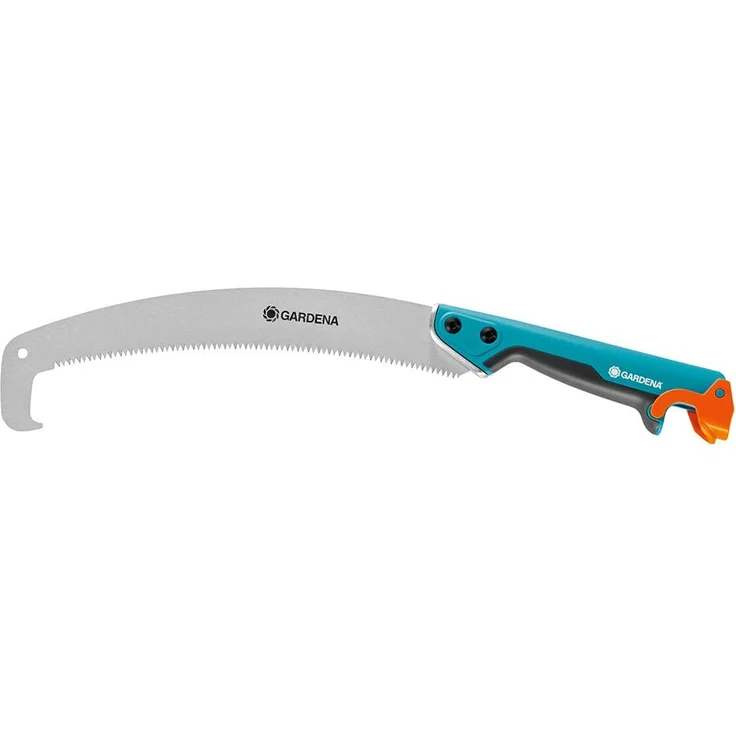 GARDENA combisystem-Gartensäge 300 PP gebogen: Astsäge für optimale Astschnitte, Sägeblattlänge 315 mm, mit Räumhaken, hartverchromt, Abrutschstopp, Präzisionszahnung mit 2-Seiten-Schliff (8738-20) – Bild 1