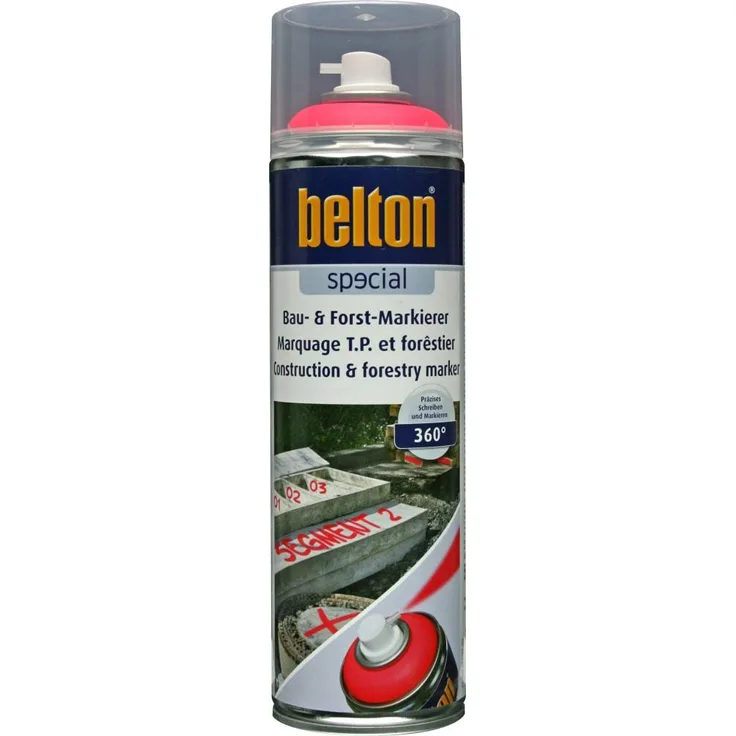 belton special Bau- Forst-Markierer 500 ml, neonrot