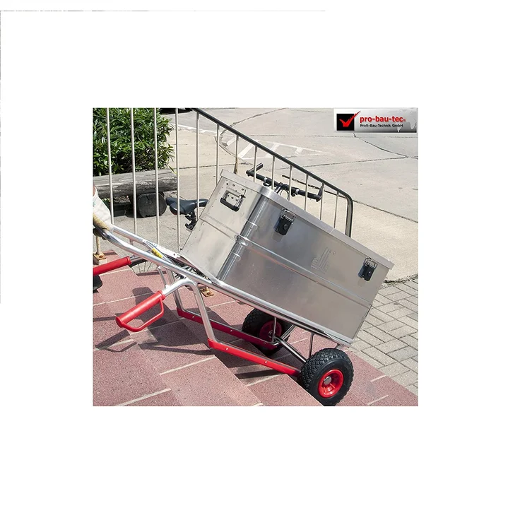 pro-bau-tec Aluminium Sackkarre mit Treppenrutsche und PU Rädern 150 kg, 10060 – Bild 2