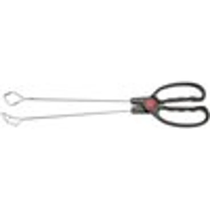 EK Handel Grillzange, Metall, 41 cm, schwarz, silber