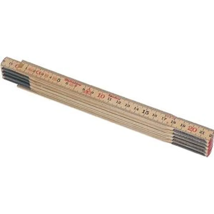 Hultafors 100004 Schwedenmeter 59 Zollstock 2m aus Birkenholz mit Gelenken aus gehärtetem Stahl