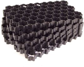 5er-Set Rasengitterplatten Gehwegplatten Rasenwaben Rasenmatten Gitterplatten