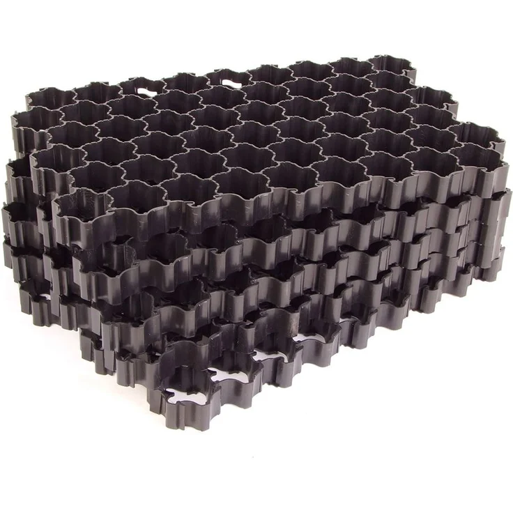 5er-Set Rasengitterplatten Gehwegplatten Rasenwaben Rasenmatten Gitterplatten