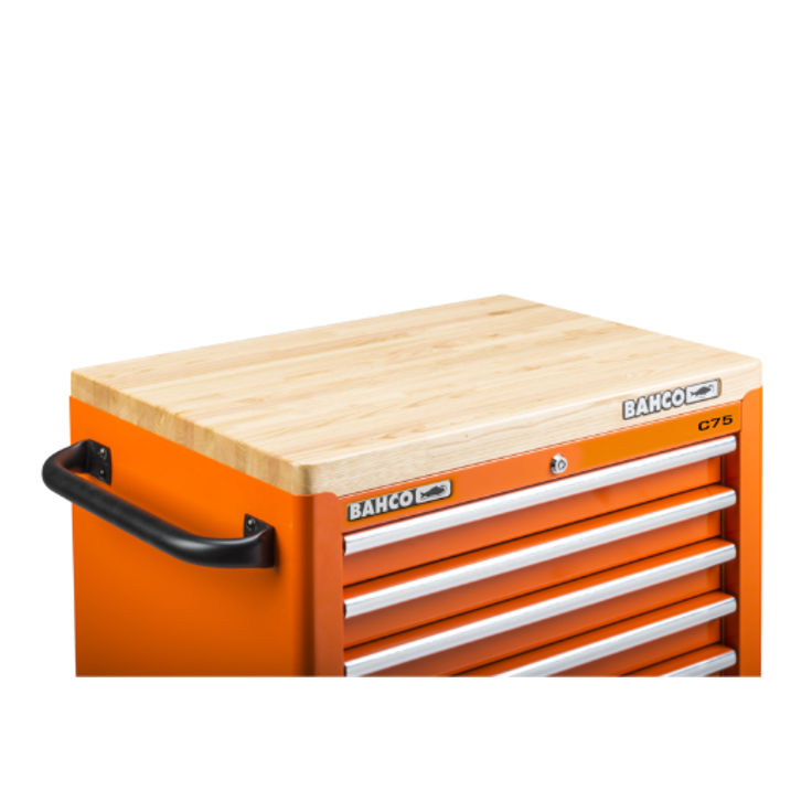 BAHCO - Bahco Holz-Arbeitsplatte für Werkstattwagen, 40 mm × 497 mm × 674 mm ...