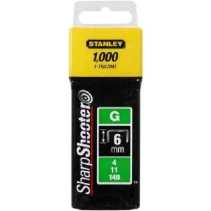 Stanley Tackerklammern Typ G 11 - 10mm 1000 Stück