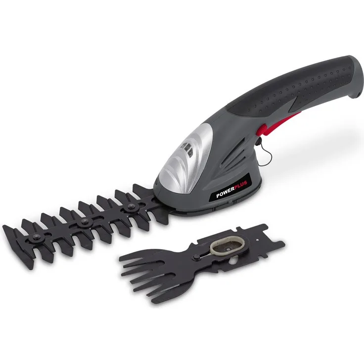 Powerplus POWEG4500 Heckenschere mit Li-Ionen Akku 7,2 Volt 1500mAh - Rasenschere Strauchschere