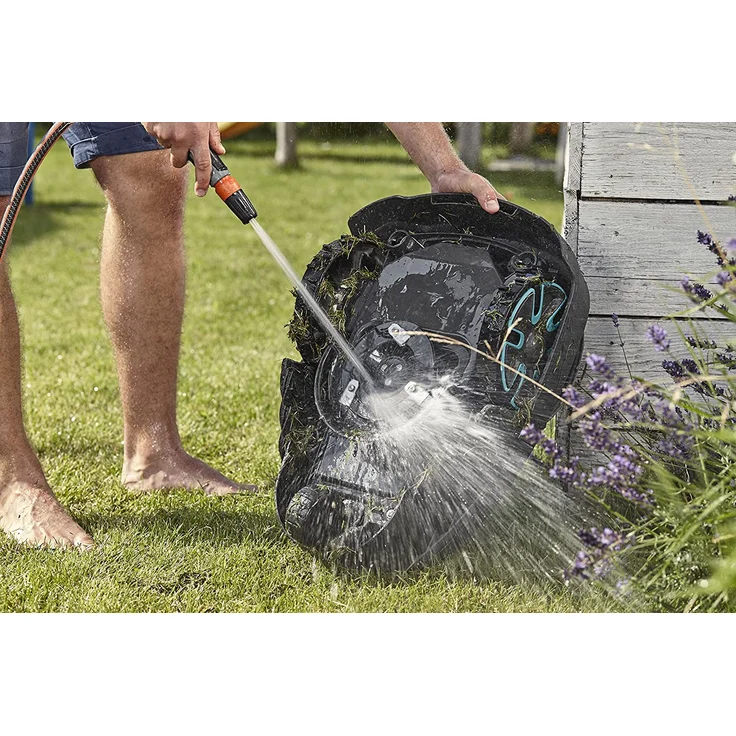 GARDENA smart SILENO city 500 Mähroboter Set Modell 2021 - 19066-20: Mähroboter bis 500 m² Rasenfläche, Steigungen bis 25 %, Schnitthöhe 20 - 50 mm, inkl. Gateway, Begrenzungskabel, Haken und Verbinder, mit App Steuerung, 17 cm Schnittbreite - Preisvergleich – Bild 2