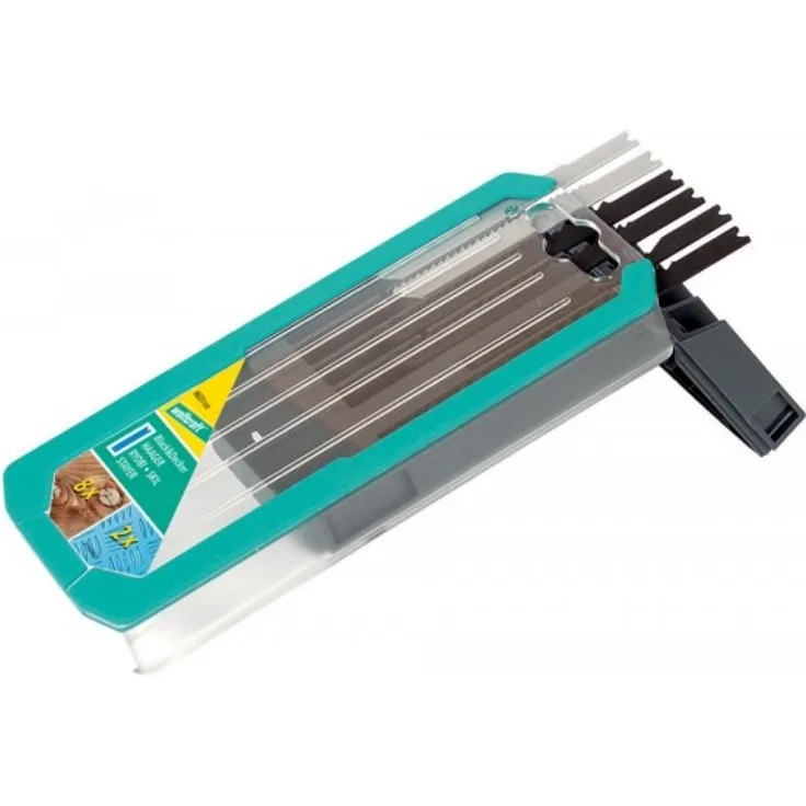 Wolfcraft 8631000 1 Box B & D, Set Best. aus: 10 Stichsägeblätter mit U-Schaft für Holz und Metall