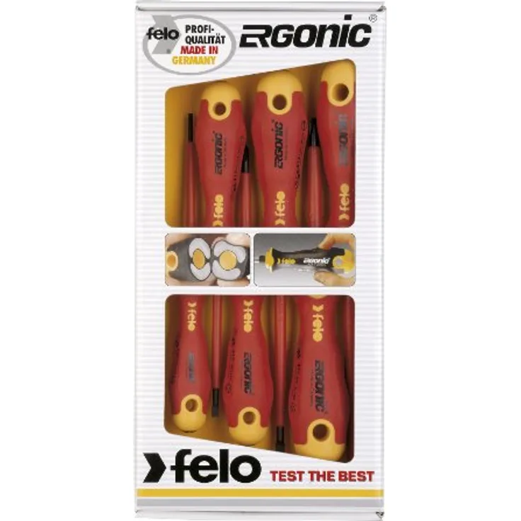 Felo 00041396198 Schraubendrehersatz Ergonic 6-teilig