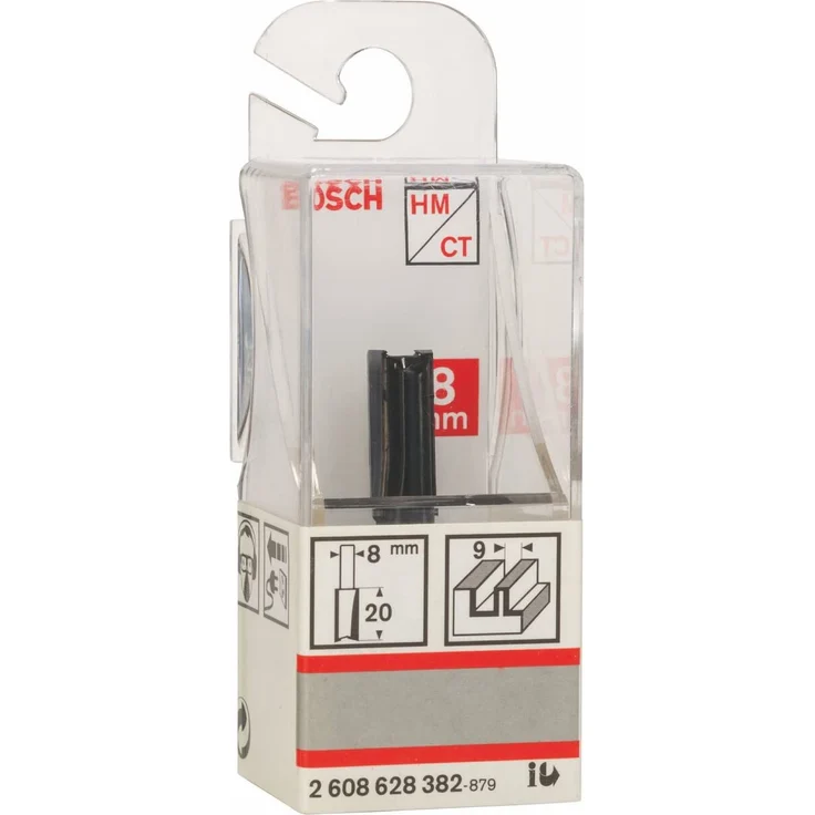 Bosch Professional Nutfräser Standard for Wood (für Holz, Ø 9 mm, Arbeitslänge 20 mm, Zubehör Handfräse) – Bild 4