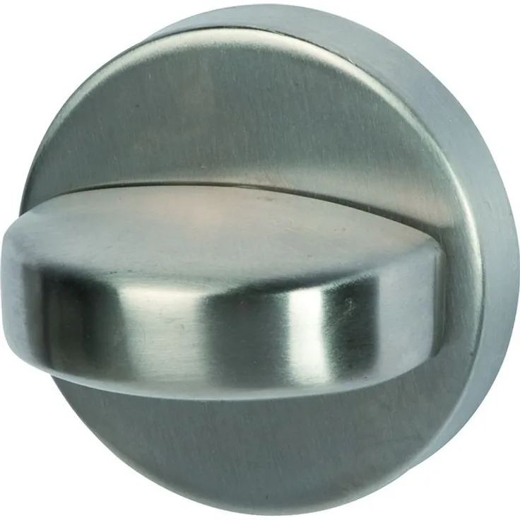 Alpertec 28020860K1 Edelstahl WC - Rosette mit Sperriegel Ø 52 mm Türriegel Badriegel NEU
