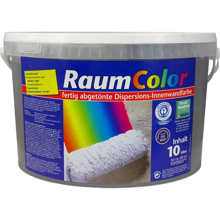 Wilckens - Wilckens Raumcolor Basaltgrau Innenfarbe Wandfarbe hochdeckend matt Farbe - grau – Bild 1