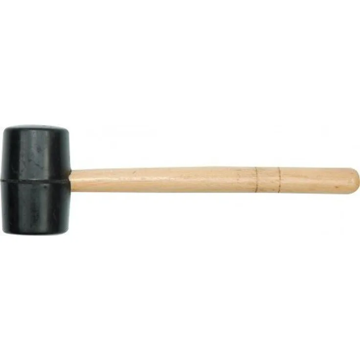 RUBBER MALLET WOODEN HANDLE