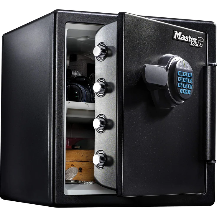 MASTER LOCK Tresor [Feuer- und Wasserfest] [33,6 L] [elektronische Kombination] LFW123FTC Für Ausweise, A4-Dokumente, Laptop, Schmuck – Bild 1