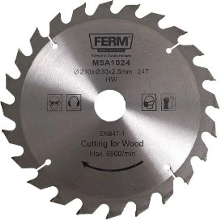 Sägeblatt 210x30-16-18 24Z TCT für MSM1035-1037. TSM1035