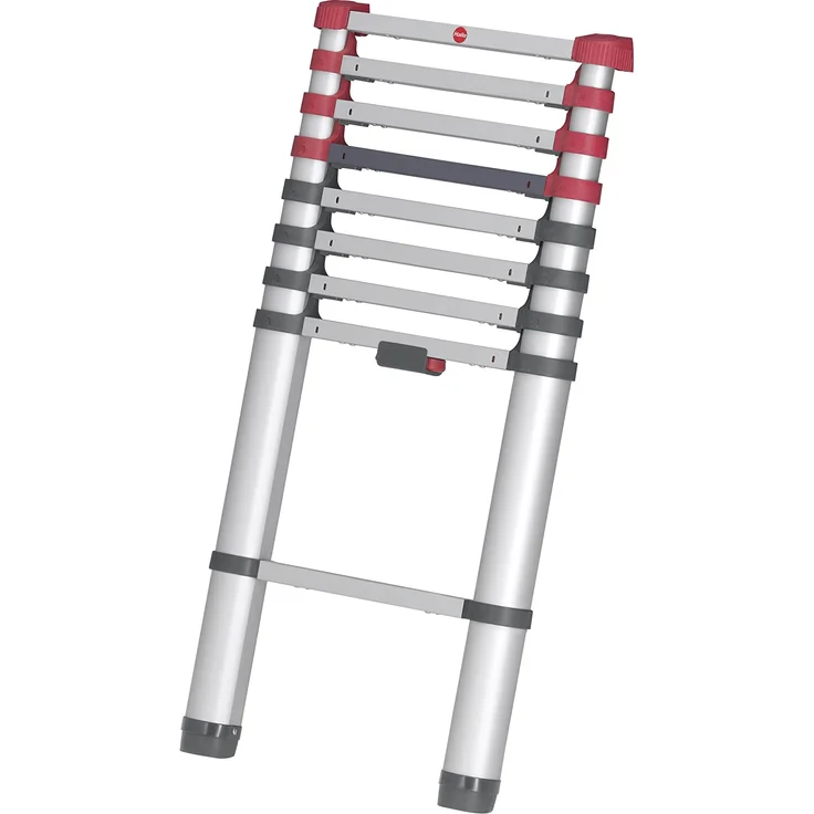 Hailo FlexLine, Alu-Sicherheits-Teleskopleiter, 9 Sprossen – Bild 1