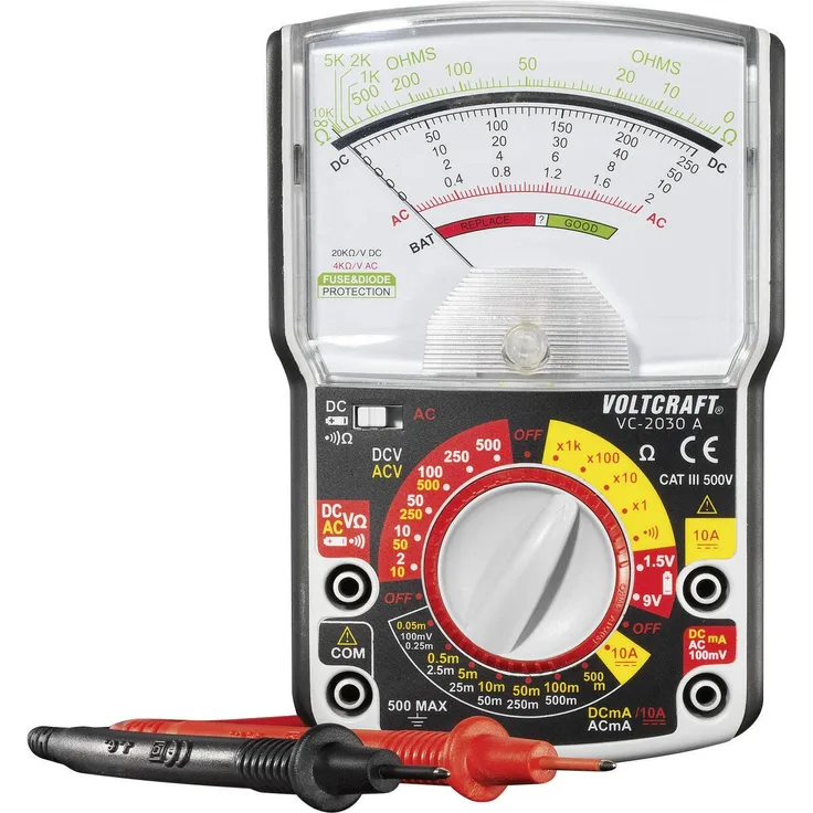 VOLTCRAFT VC-2030A Hand-Multimeter analog CAT III 500V