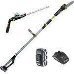 Murray IQ18PSHK 18 V Li-Ion 20 cm Polsäge & 41 cm Heckenschere 2-in-1-Kit Teleskopwelle Gara