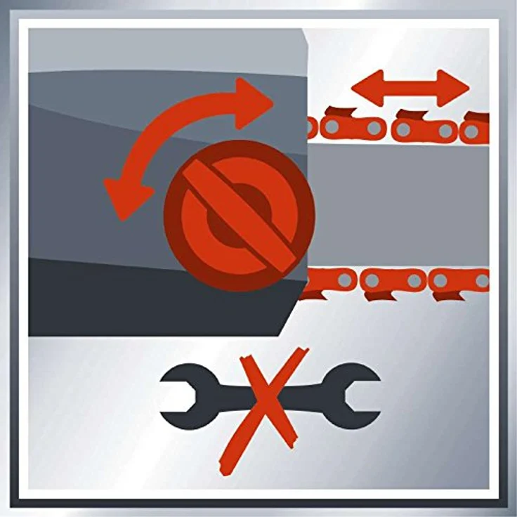 Einhell Akku-Kettensäge GE-LC 18 Li-Solo Power X-Change - Li-Ion, 18 V, 25 cm Schwertlänge, Rückschlagschutz, Kettenfangbolzen, ohne Akku und Ladegerät – Bild 8