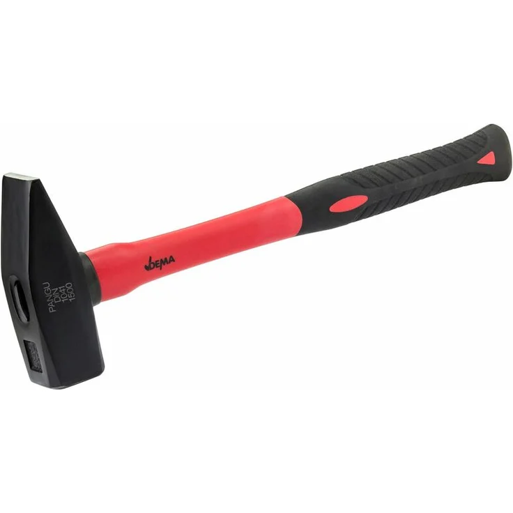 Schlosserhammer - Hammer 1500g mit Fiberglasstiel - Dema