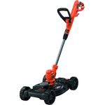 Black+Decker BESTA530CM-QS BESTA530CM 3-in-1 Multi-Trimmer-Rasenkantenschneider - Rasenmäher (550W, 30 cm Schnittbreite, AFS automatische Fadenverlängerung, inkl. Mäh-Chassis, für Kleine) schwarz