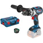 Bosch Professional 06019G0106 GSR 18V-85 C System Akku Bohrschrauber, 18 V, Schwarz, Blau, Silber