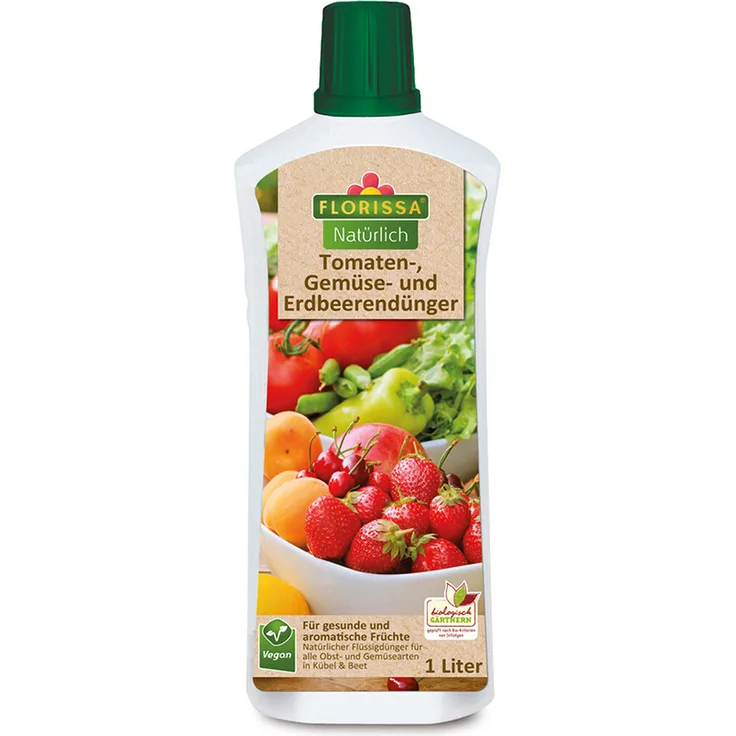 FLORISSA Tomaten Gemüse und Erdbeerendünger, 1 Liter