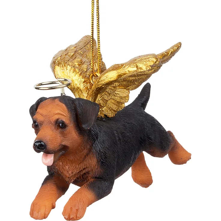 Christbaumschmuck - Ehren Die Pooch Rottweiler Feiertags-Engels-Hundeornamente