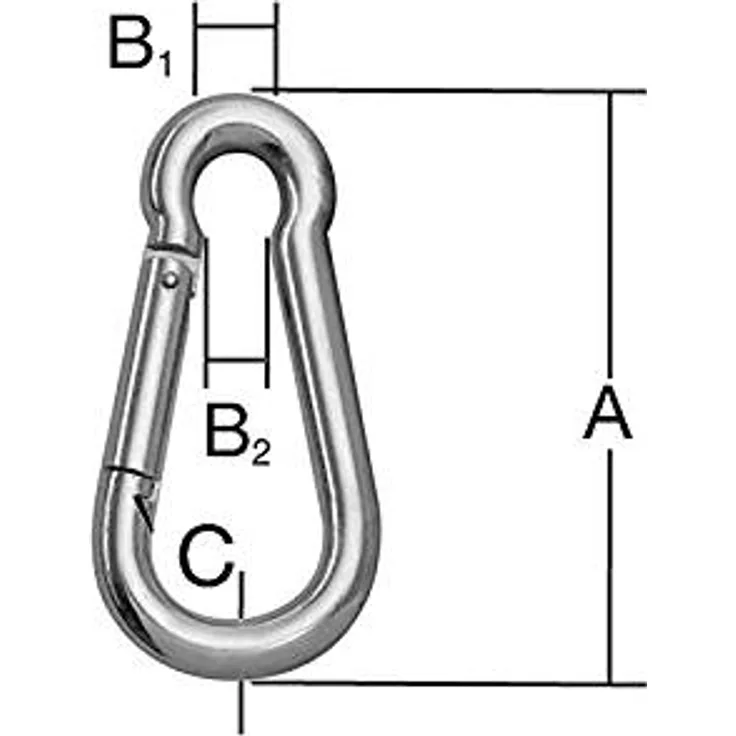 Vormann Feuerwehrkarabiner verz. 80x 8mm