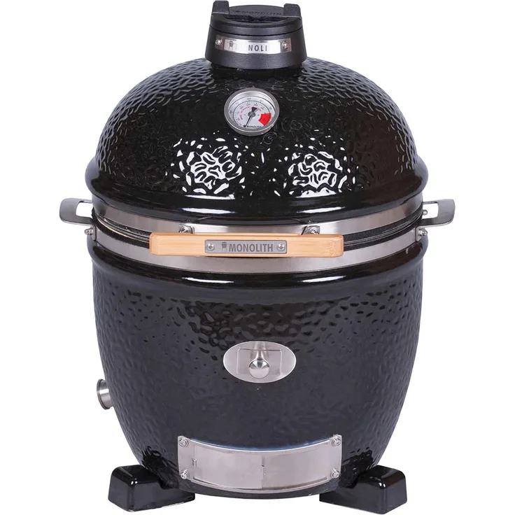 Monolith Kamado Grill Junior Pro Serie 2.0 BLACK ohne Gestell