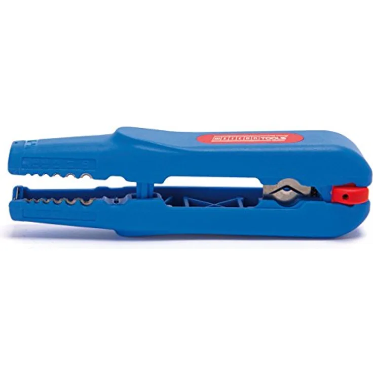WEICON 51000400 Multi-Stripper No.400 zum Entmanteln & Abisolieren von Kabeln & Leitern, blau-rot, 155mm