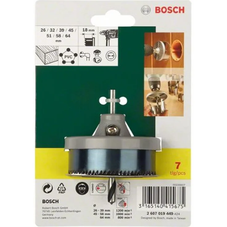 Bosch 7tlg. Sägekranz-Set (Ø 26-64 mm)