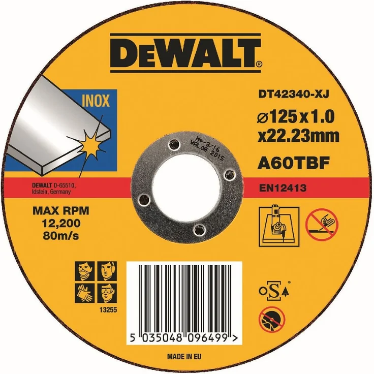 Trennscheibe Edelstahl flach 125x1mm – Bild 1