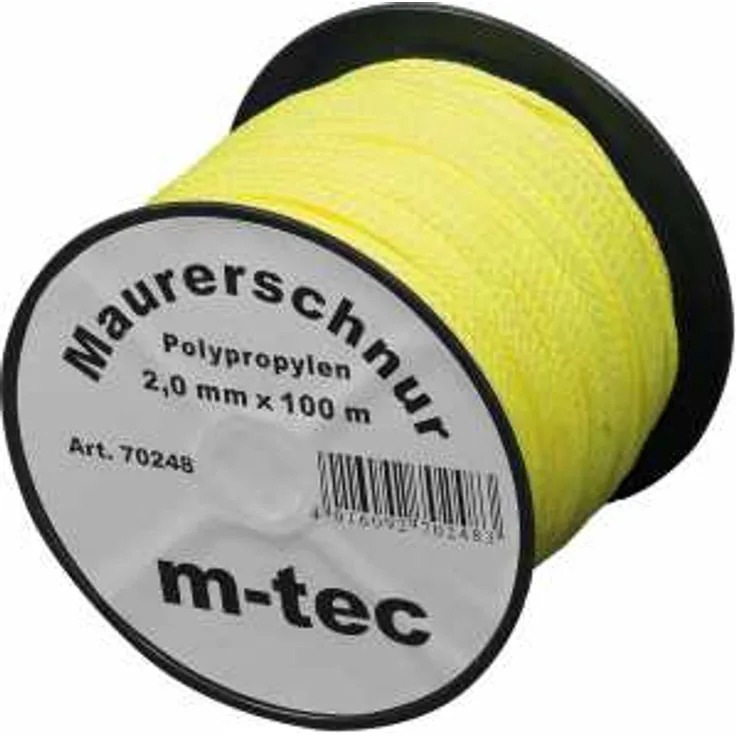 Lot-Maurerschnur 2,0 mm gelb-fluor., 100 m Rolle