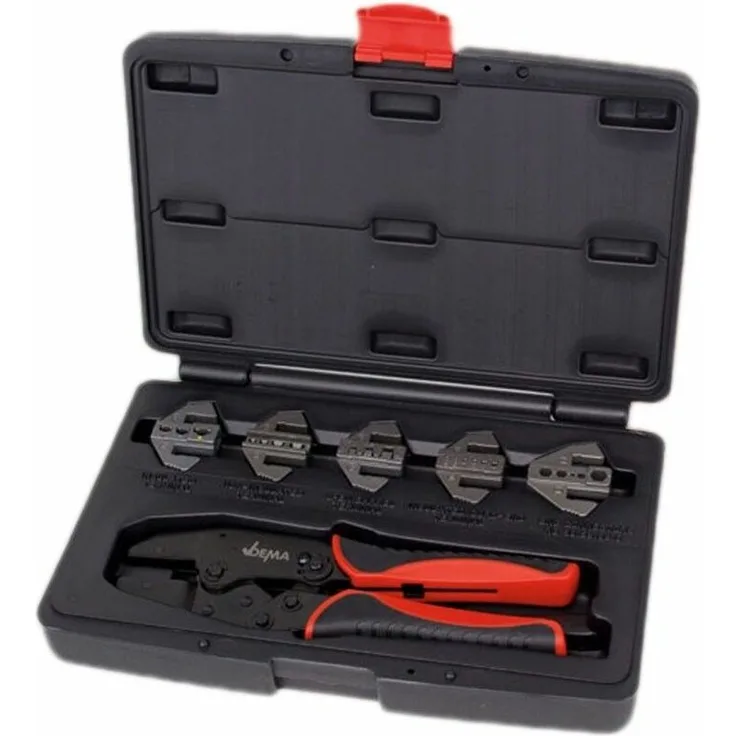 Crimpwerkzeugsatz CW 6 Crimpzange Presszange Kabelschuhe Aderendhülsen Zange