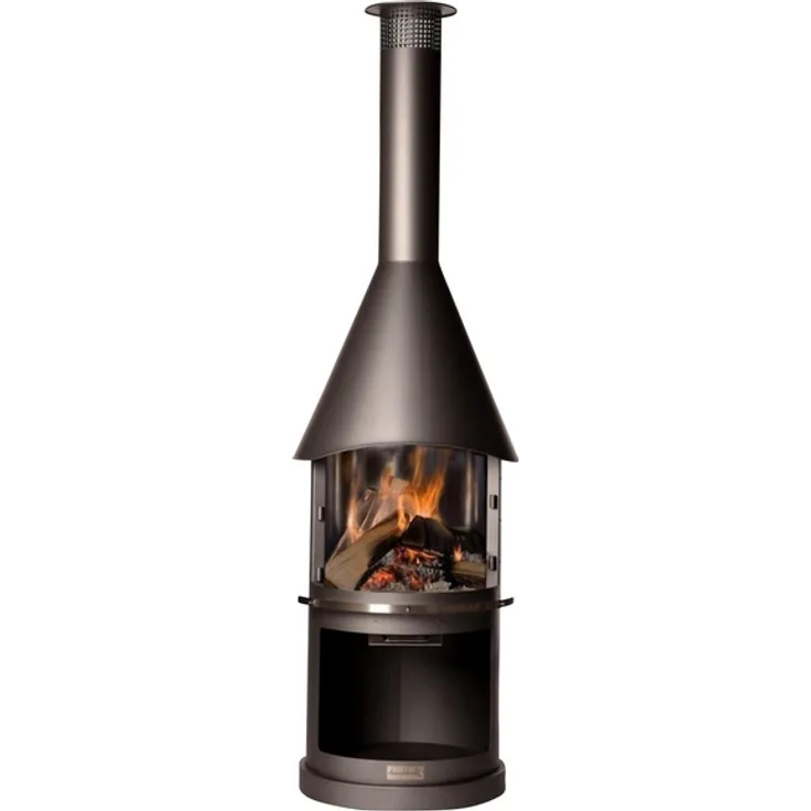 Buschbeck Holzkohlegrill Edelstahlkamin Sydney, 45 cm