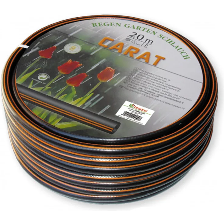 Bradas Gartenschlauch 1 1-4 Zoll schwarz, 32 mm CARAT 25m