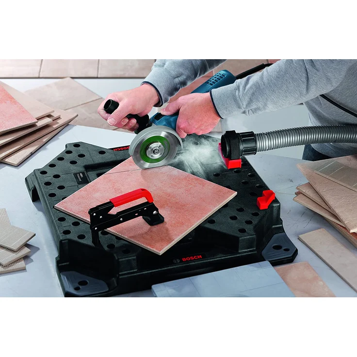 Bosch Professional GWS 7-115 E Winkelschleifer 115 mm, 720 Watt mit Wiederanlaufschutz, 6-stufige Drehzahlvorwahl in Karton, 0601388203 – Bild 4