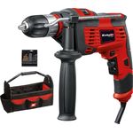 Einhell Schlagbohrmaschinen-Set TC-ID 1000 E Kit (1.010 W, Bohrleistung Holz 32 mm, Metall 13 mm, Beton 16 mm, 13 mm Schnellspannbohrfutter, inkl. 16-tlg. Bohrer-Set und Tasche)