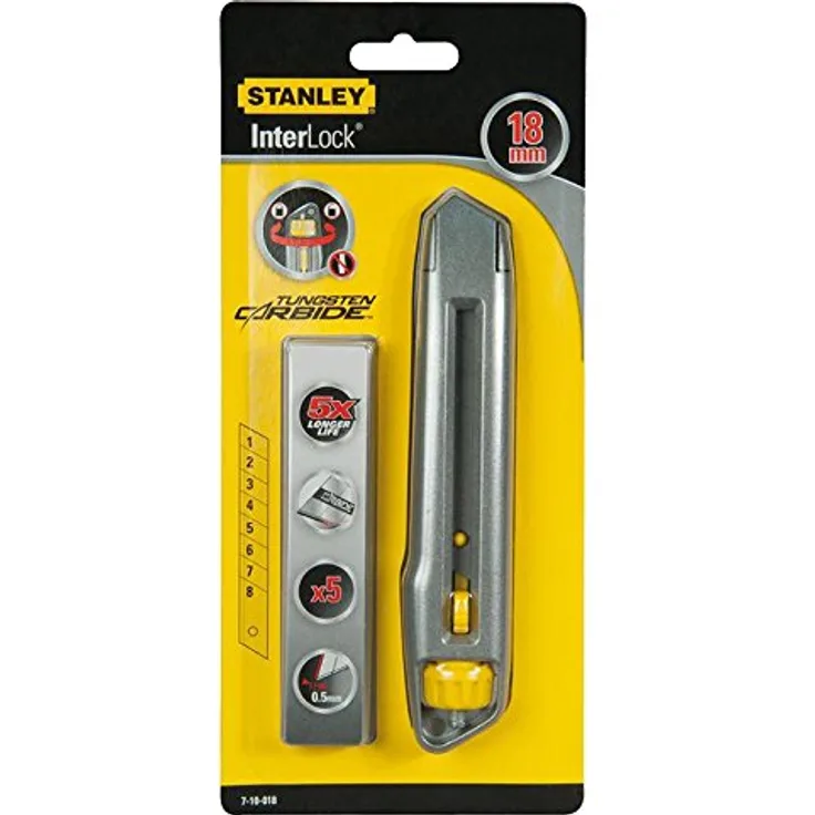 Stanley Cutter Interlock Carbide Klingen (18 mm) 1 Stück, 7-10-018