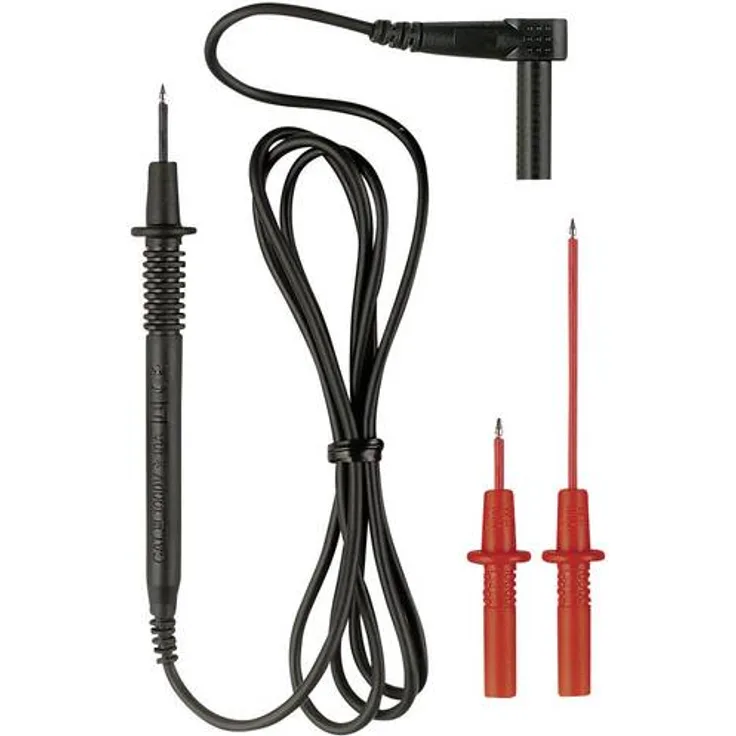Benning 044119 Sicherheits-Messleitungs-Set (Lamellenstecker 4mm - Prüfspitze) 1.00m Schwarz