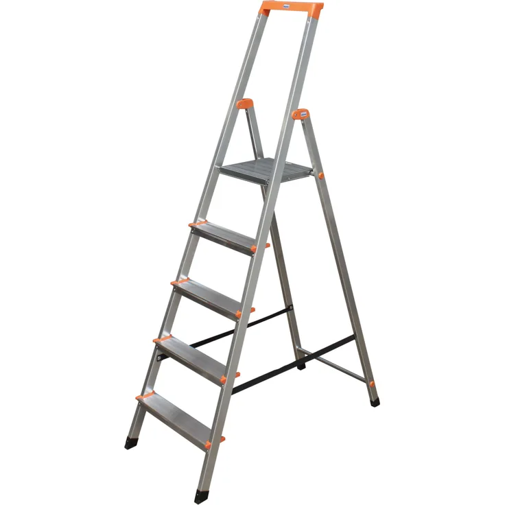 KRAUSE Stehleiter Solidy, 5 Stufen, 126238