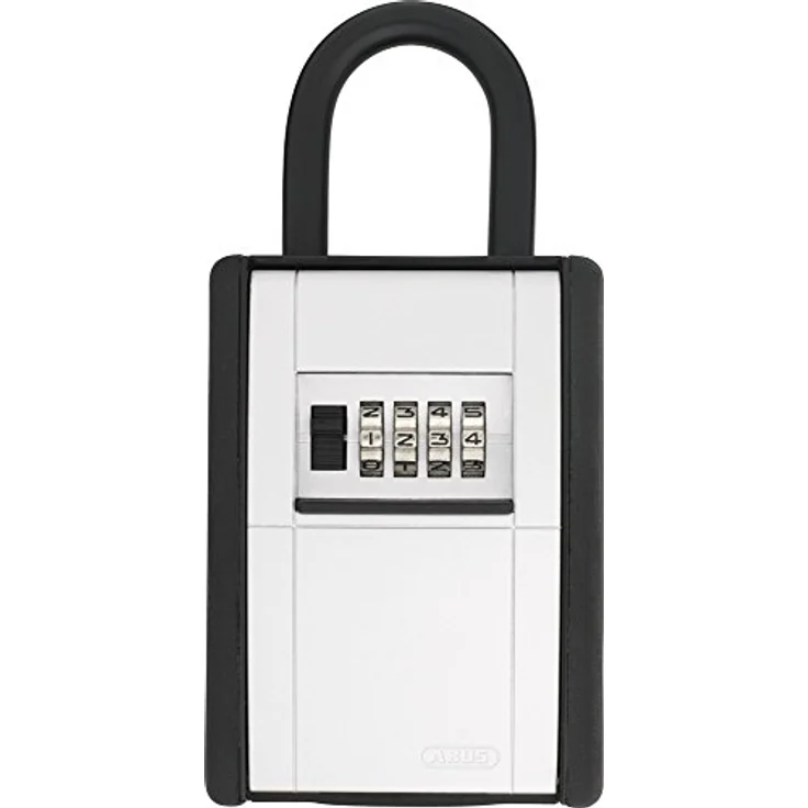 ABUS Schlüsseltresor KeyGarage 797 mit Bügelhalterung | individuell einstellbarer Zahlencode | wetterfest | passend für Schlüssel und Plastikkarten | schwarz | 46330 – Bild 1